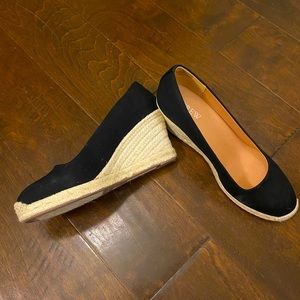 J. Crew Canvas Espadrille Wedges